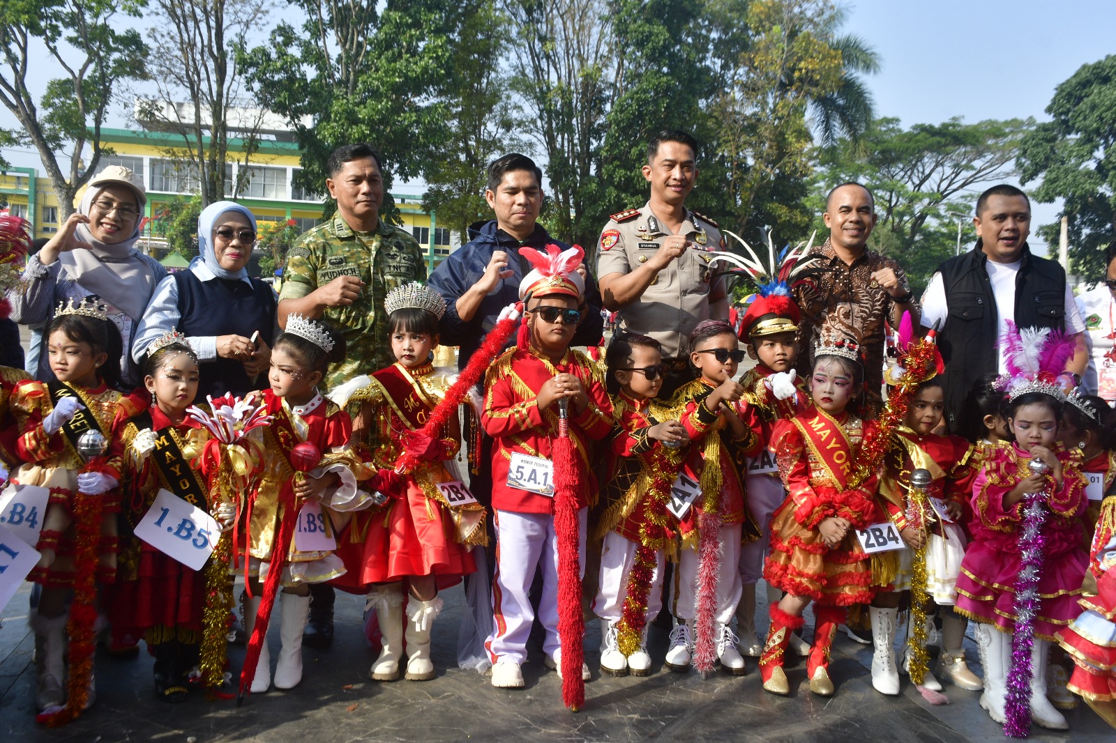 Plt Bupati Rejang Lebong Buka Lomba Drumband Pelajar Meriahkan HUT RI ke-81