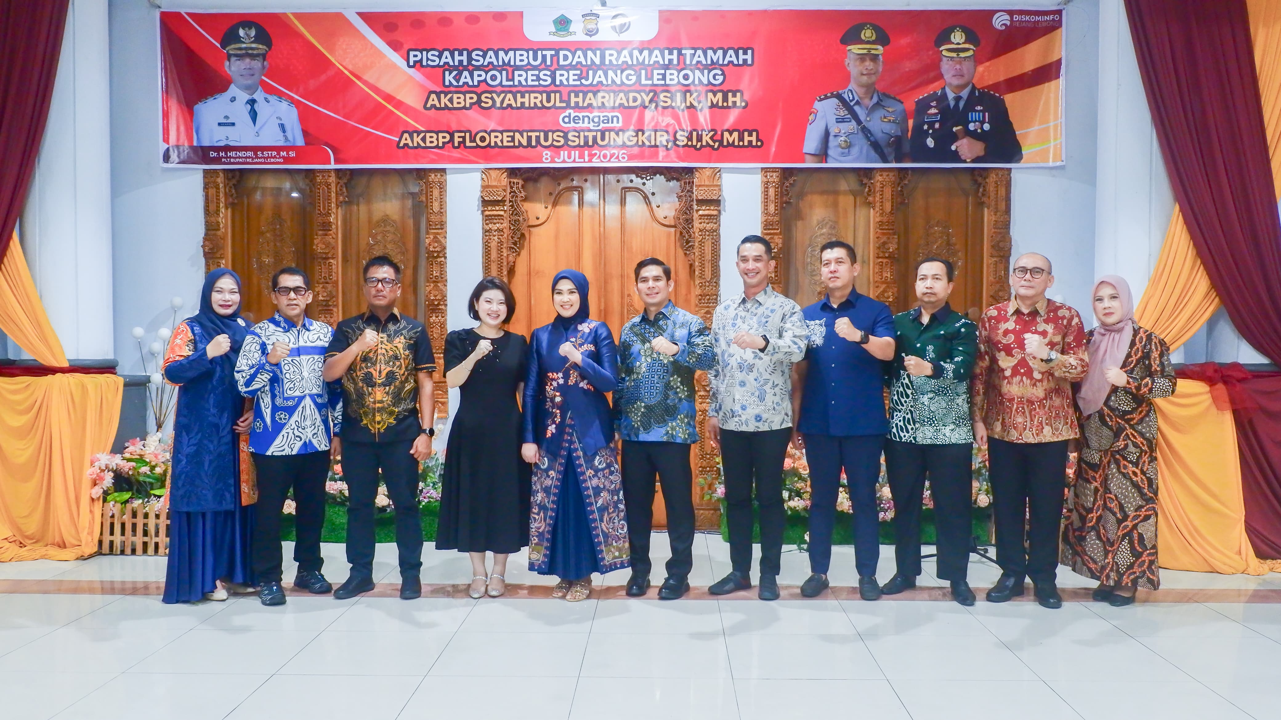 Pemkab Gelar Pisah Sambut & Ramah Tamah Kapolres Rejang Lebong, Plt Bupati: Kolaborasi Lintas Sektor Kunci Kemajuan Daerah