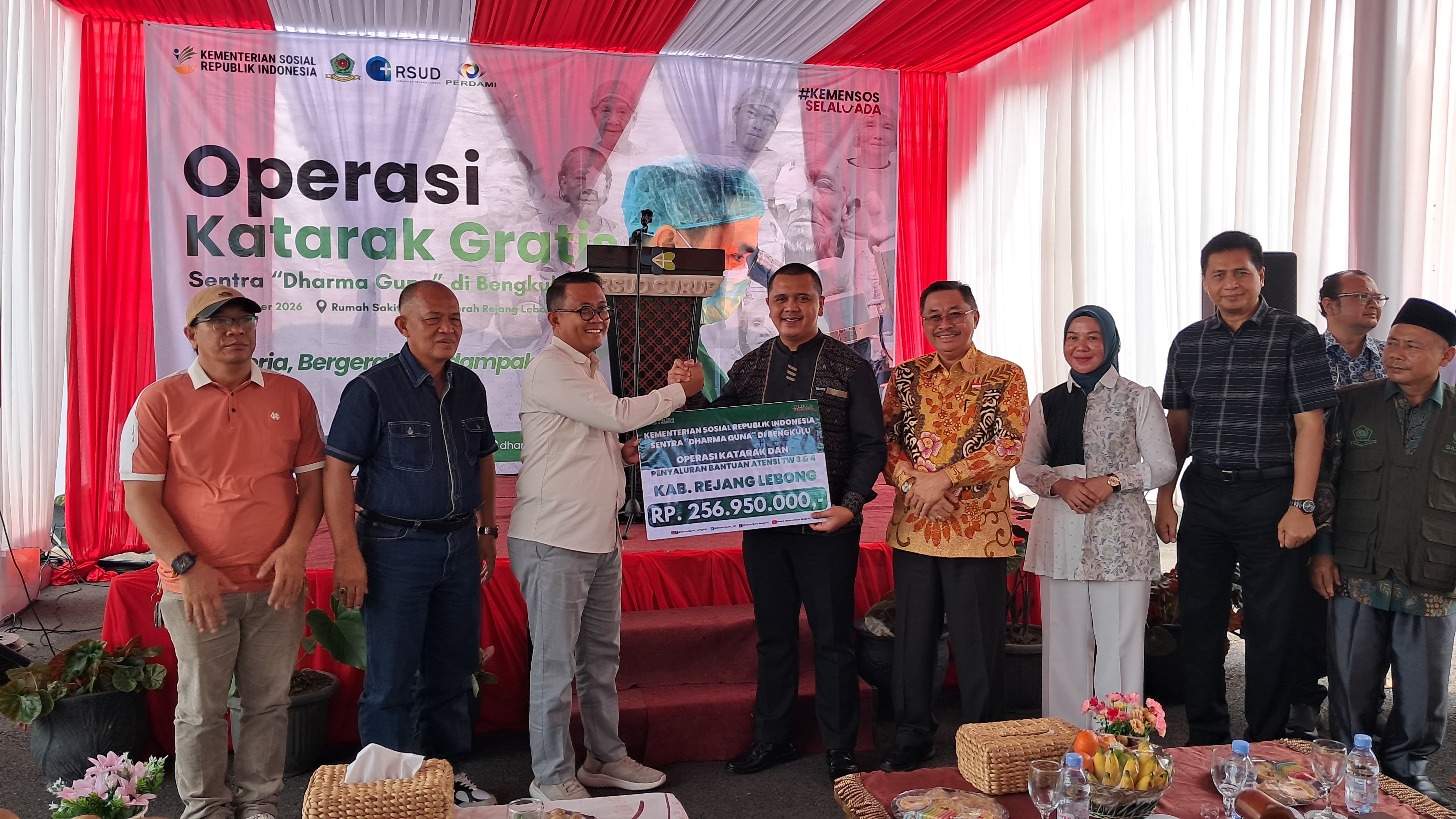 50 Warga Jalani Operasi Katarak Gratis, Pemkab Rejang Lebong Dukung Bakti Sosial Kemanusiaan