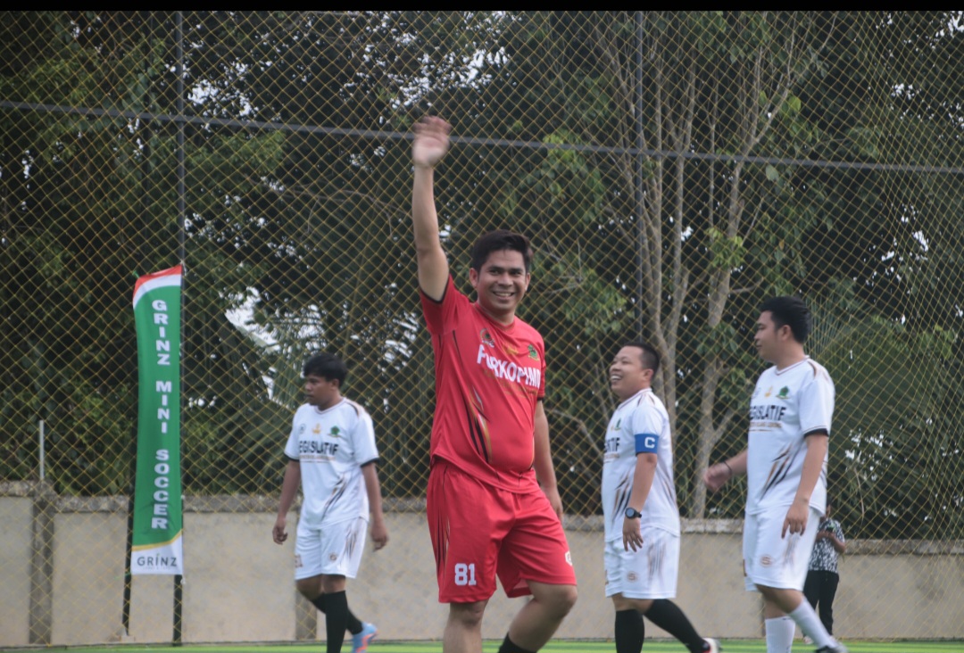Grand Opening Grinz Sport, Plt Bupati Hendri Cetak Hattrick di Laga Eksebisi Forkopimda Vs Legislatif