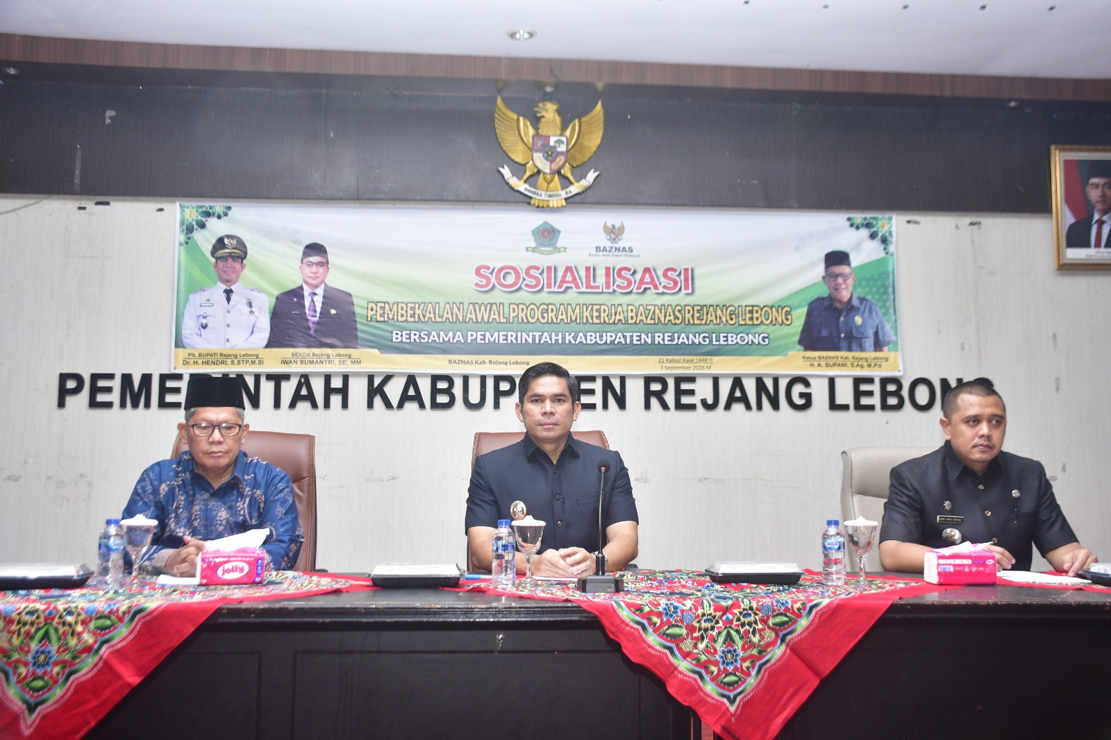 Plt Bupati Rejang Lebong Buka Sosialisasi Program Kerja Baznas-Pemkab