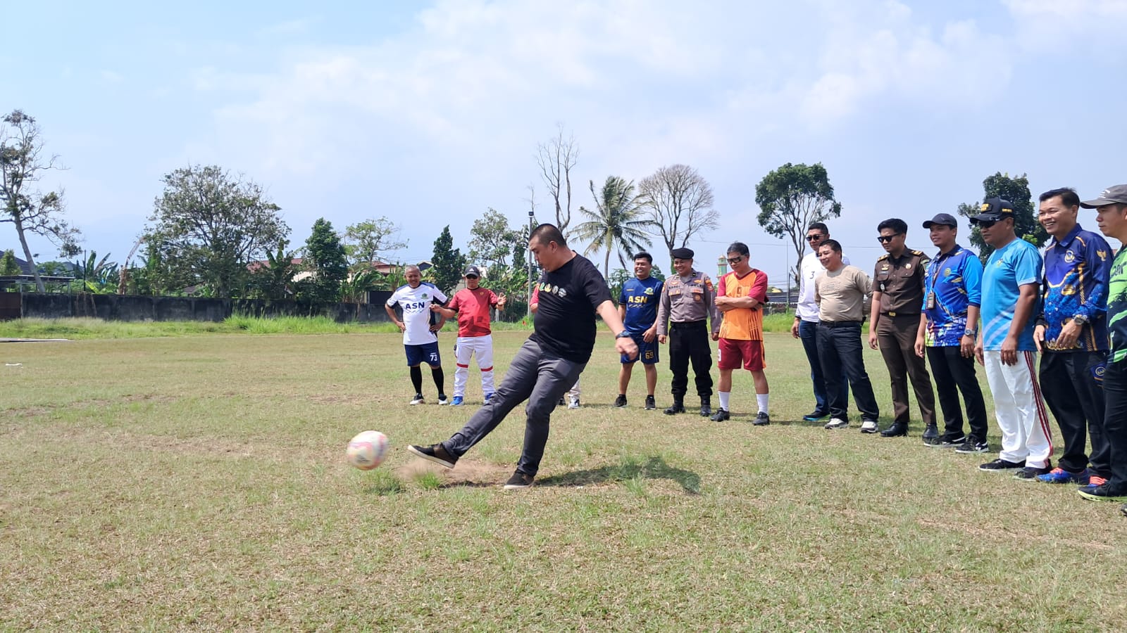 Meriahkan HUT RI ke 81, KORPRI Rejang Lebong Gelar Turnamen Sepak Bola Antar ASN
