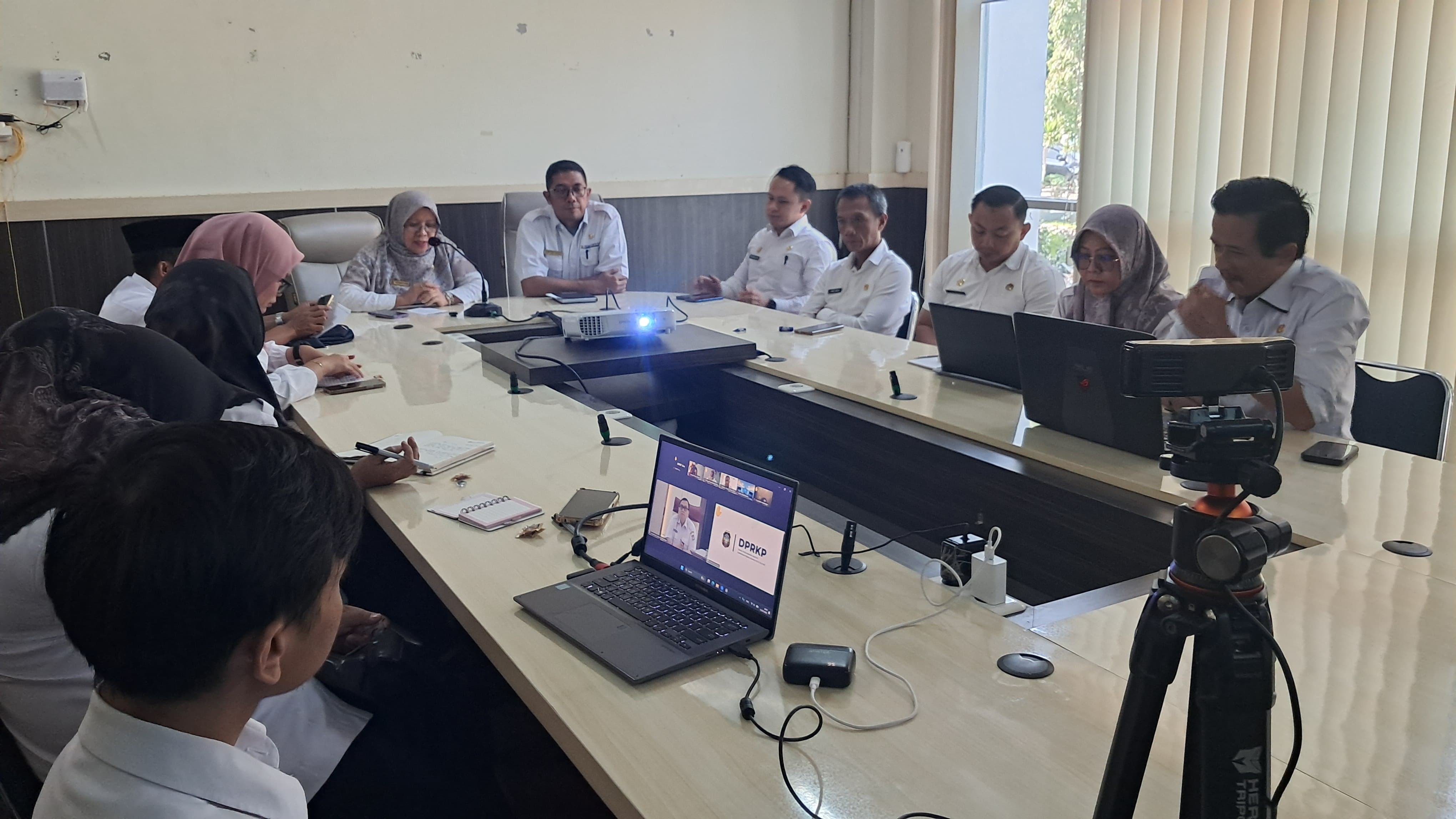 Ikuti Zoom Meeting Bersama Kemendagri, Pemkab Rejang Lebong Percepat Pengusulan BSPS