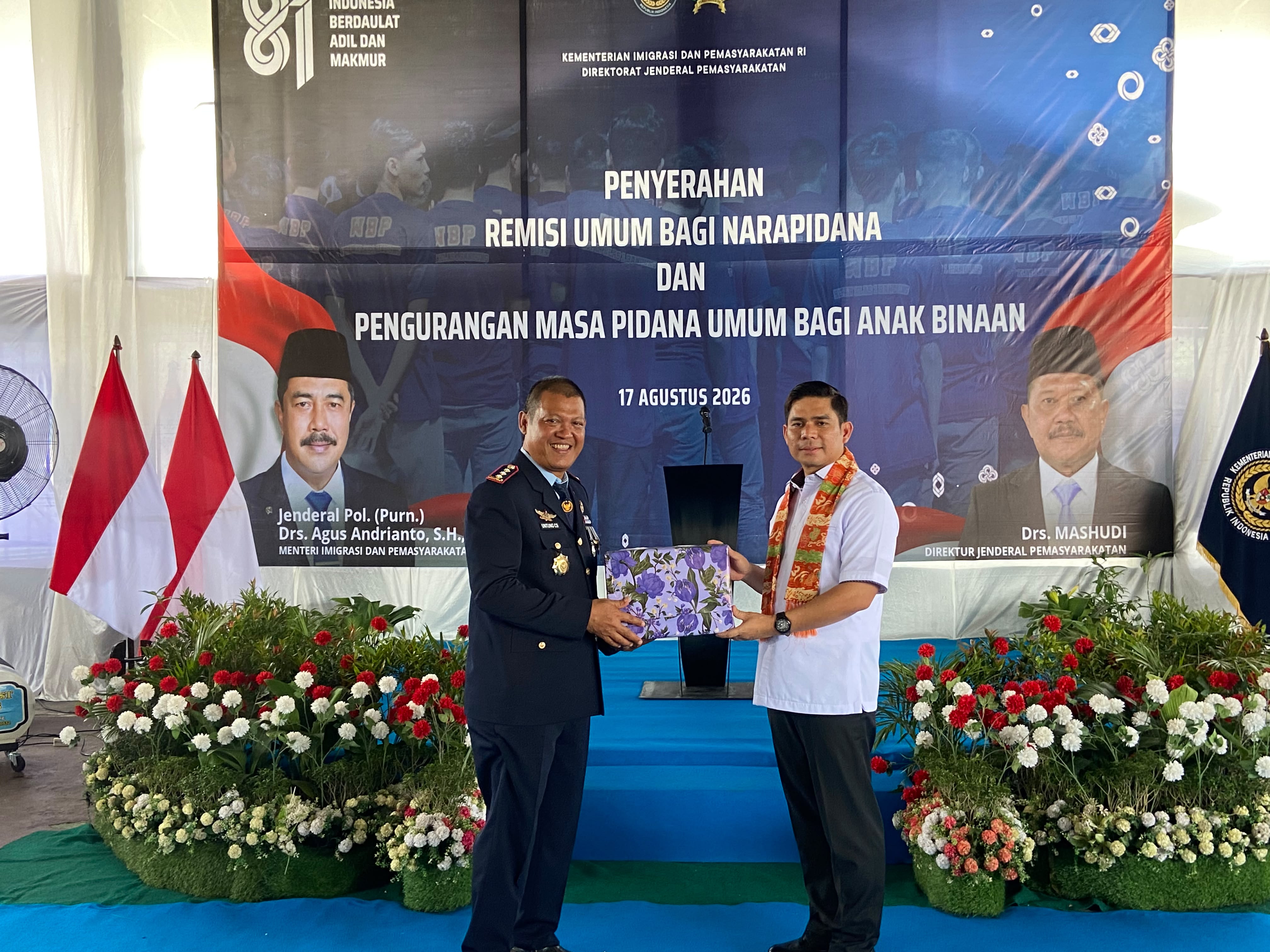 360 Warga Binaan Lapas Rejang Lebong Terima Remisi HUT ke-81 RI,6 Orang Langsung Bebas